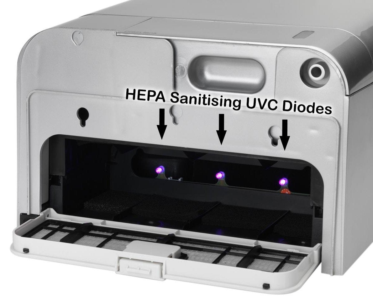 UltimaMAX High Speed Hand Dryer - Silver Coated ABS