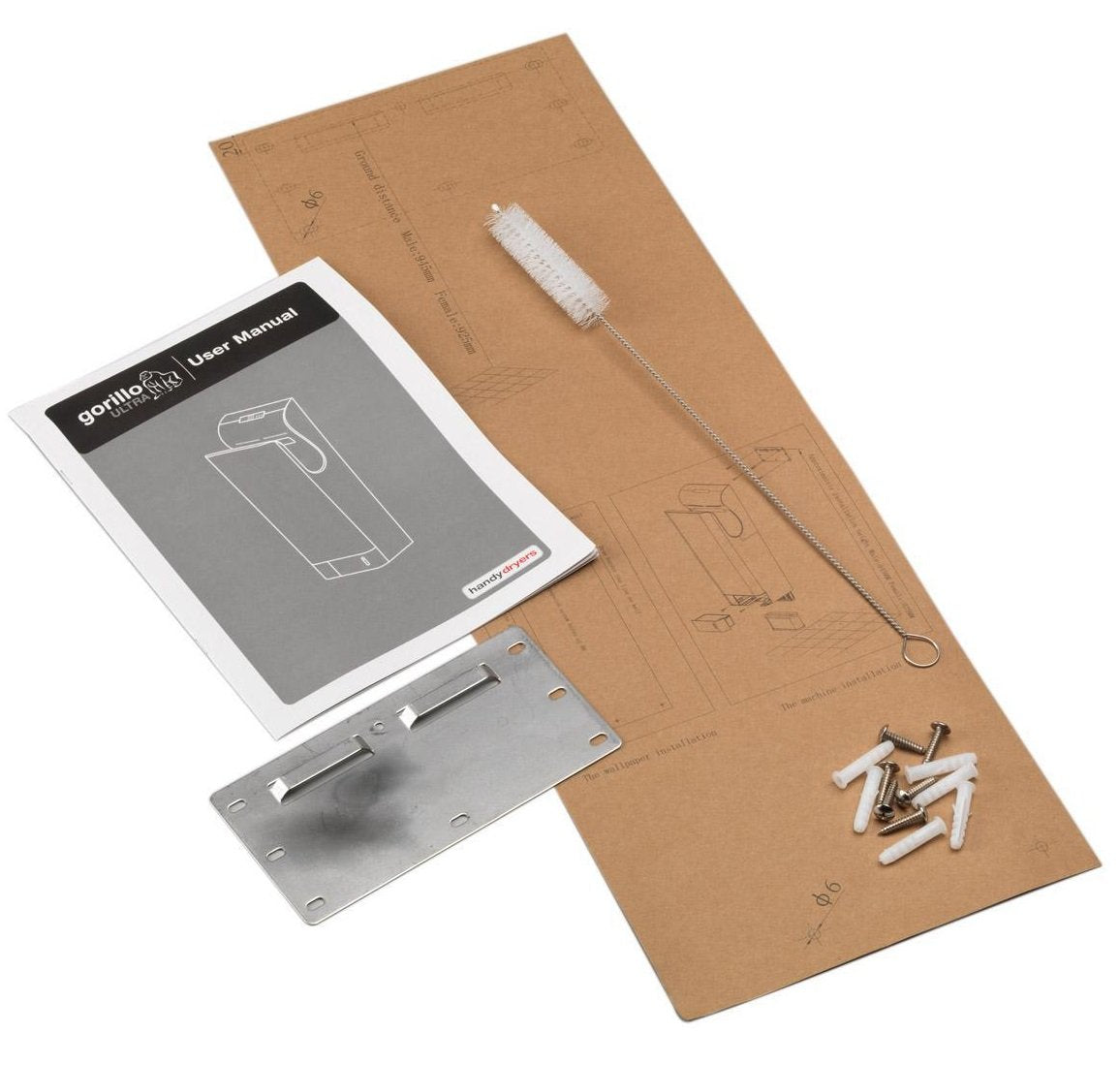 UltimaMAX High Speed Hand Dryer - Silver Coated ABS