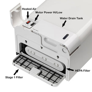 UltimaMAX High Speed Hand Dryer - White Coated ABS