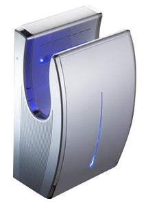 EuroMAX Jet Hand Dryer Silver Coated ABS Chrome Frame