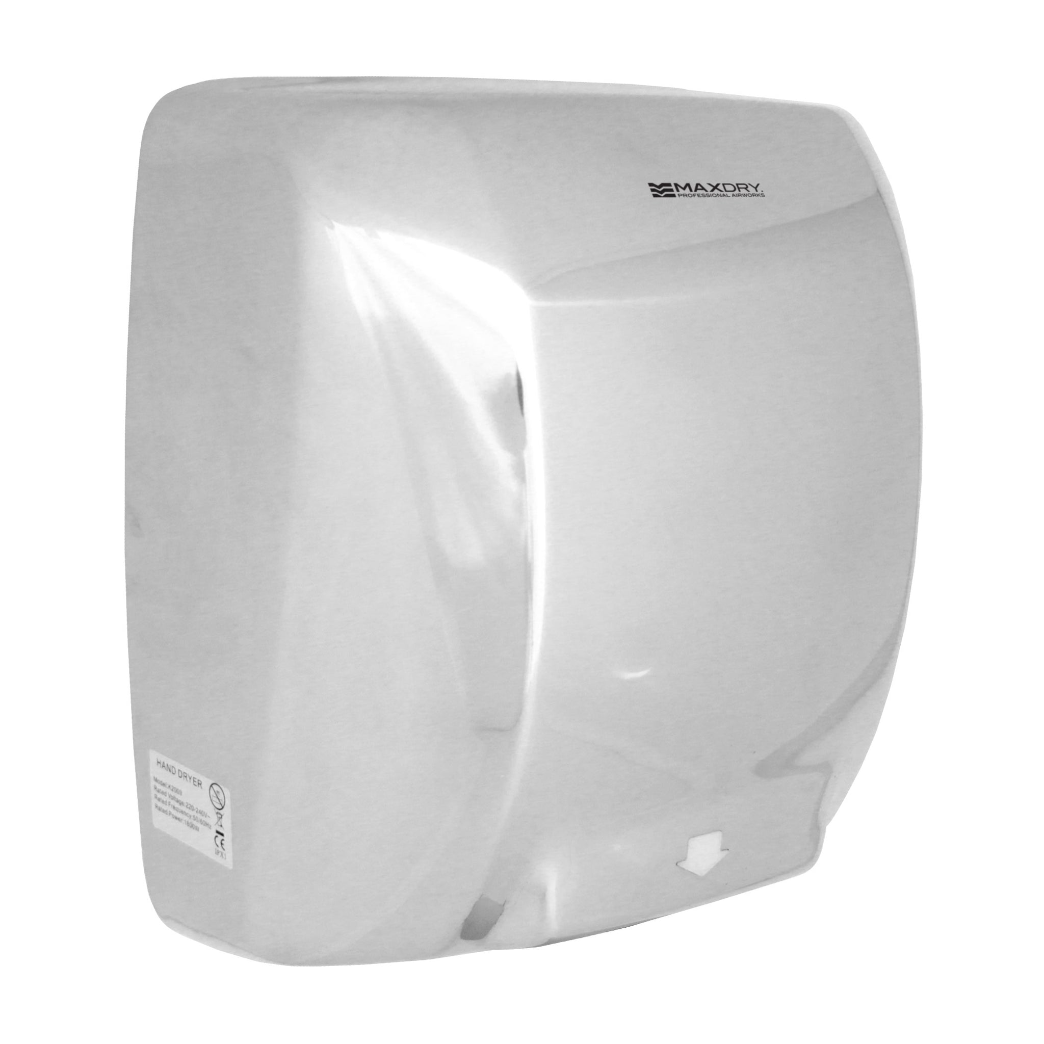 Turbo Hand Drier TurboMAX Chrome High Speed Hand Dryer | Maxdry