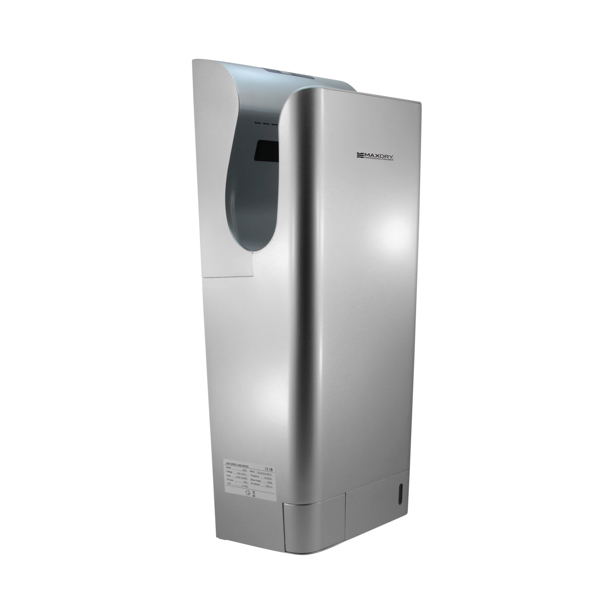 UltimaMAX High Speed Hand Dryer - Silver Coated ABS